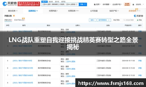 LNG战队重塑自我迎接挑战精英赛转型之路全景揭秘