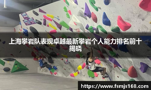 上海攀岩队表现卓越最新攀岩个人能力排名前十揭晓